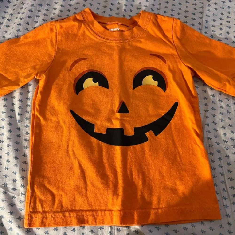 Carters Halloween Jack-O’-Lantern Boys Shirt 18m 18 Months